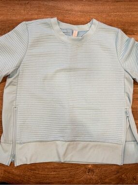 RBX Light Blue/ Green Ribbed Crewneck Sweatshirt